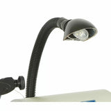 Flexible gooseneck LED work light for woodworking and precision tools