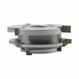 Carbide-tipped woodworking shaper cutter head for precise joinery and molding cuts