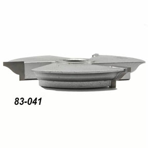 Carbide-tipped jointer shaper cutter head for woodworking, part number 83-041