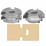Lock miter shaper cutters for woodworking with joint profile example