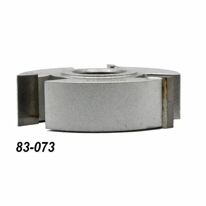 Industrial woodworking cutter head with exposed carbide blades, product number 83-073