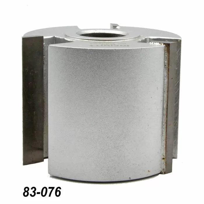 Industrial woodworking cutter head for shaping and profiling, steel, part number 83-076.
