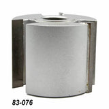 Industrial woodworking cutter head for shaping and profiling, steel, part number 83-076.