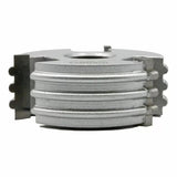Aluminum woodworking router cutter head with profile blades for joinery or molding