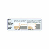 Diagram showing how to use a combo rail and stile cutter on a shaper table for woodworking.