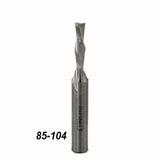Straight single flute carbide router bit for woodworking, product number 85-104