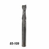 Straight flute carbide router bit for woodworking, single tool on white background, labeled 85-109