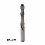 Spiral flush trim router bit with bearing, model 85-821, for woodworking precision