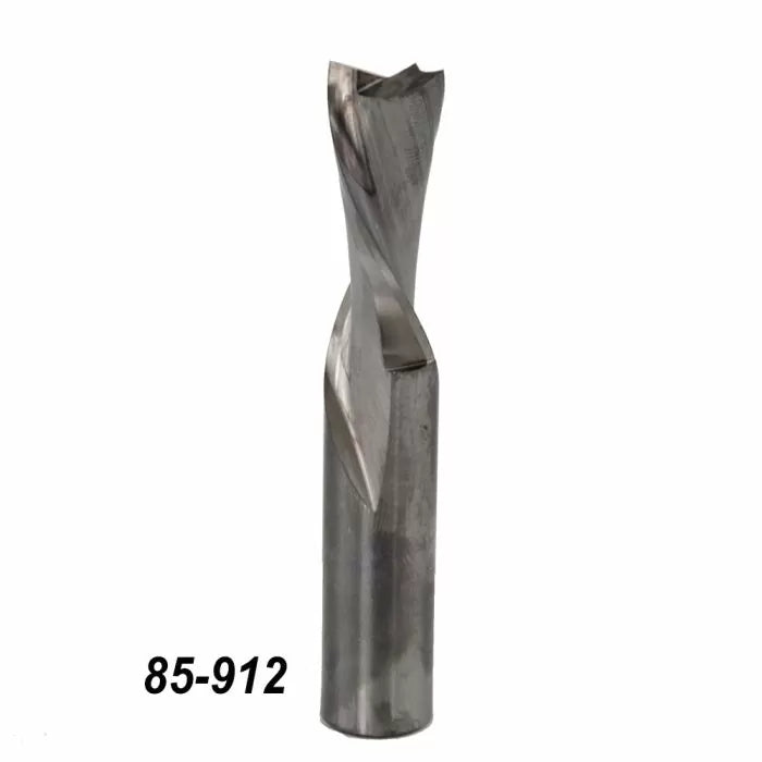 Straight flute router bit for woodworking, product number 85-912, on white background