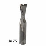 Straight flute router bit for woodworking, product number 85-912, on white background