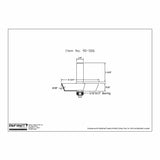 Technical drawing of woodworking router bit with dimensions, item number 90-506.