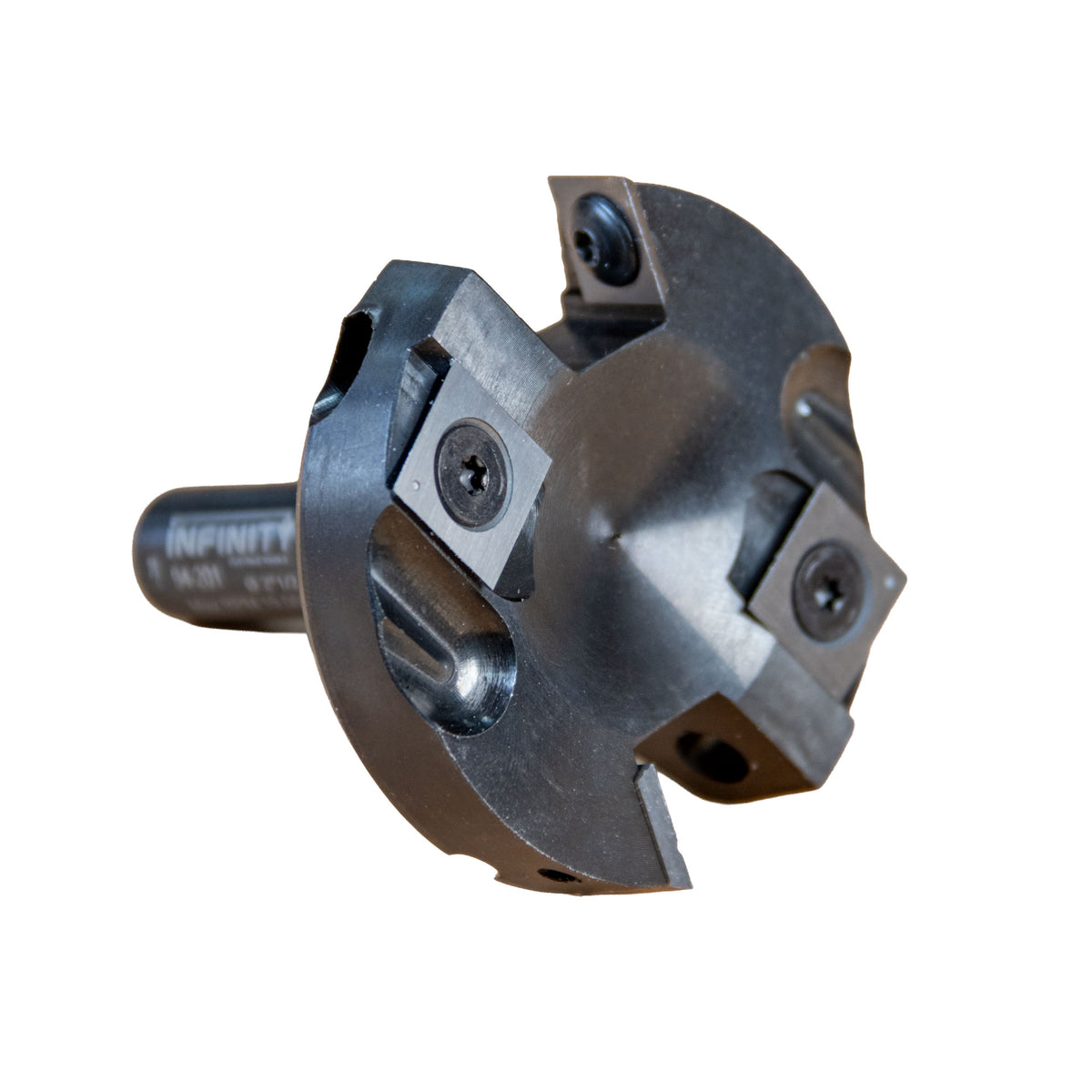 Infinity Tools Insert-Pro Spoilboard Surfacing and Rabbeting 2+2 Design Fly Cutter,  2-1/2" D x 1/2" CH, 1/2" Shank