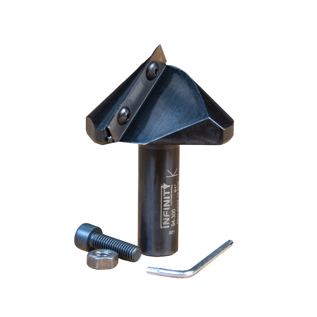 Infinity Tools Insert-Pro 91° Miterfold Router Bit, 2-5/8" D, 1-5/16" CH and 3/4" Shank