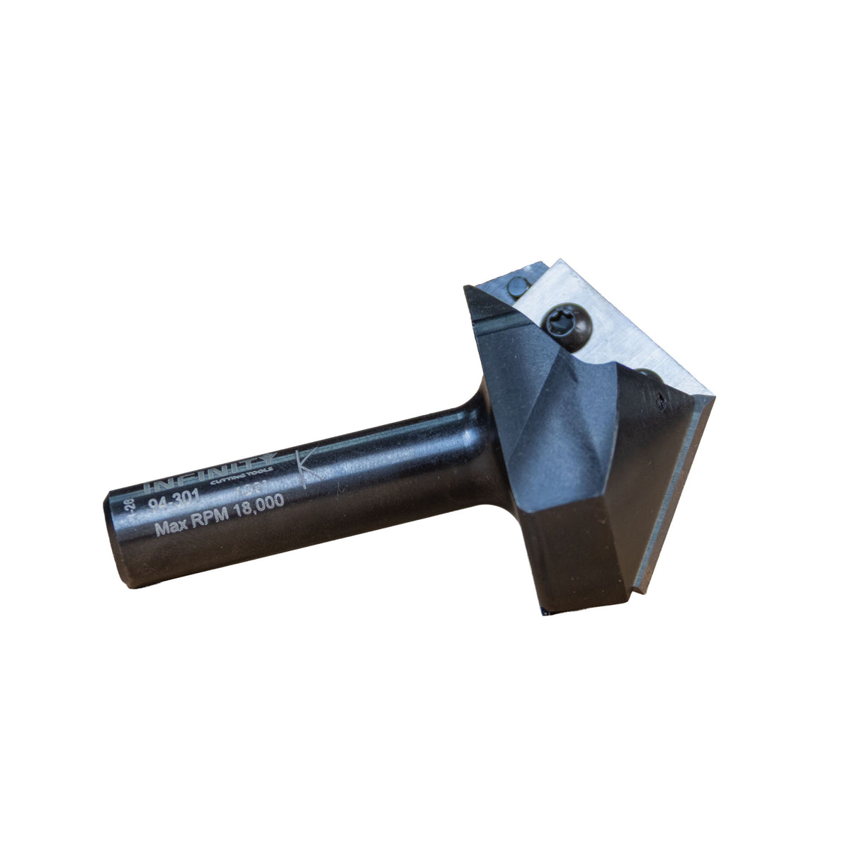 Infinity Tools Insert-Pro 120° V-Bit, 2-1/32" D and 9/16" CH, 1/2" Shank