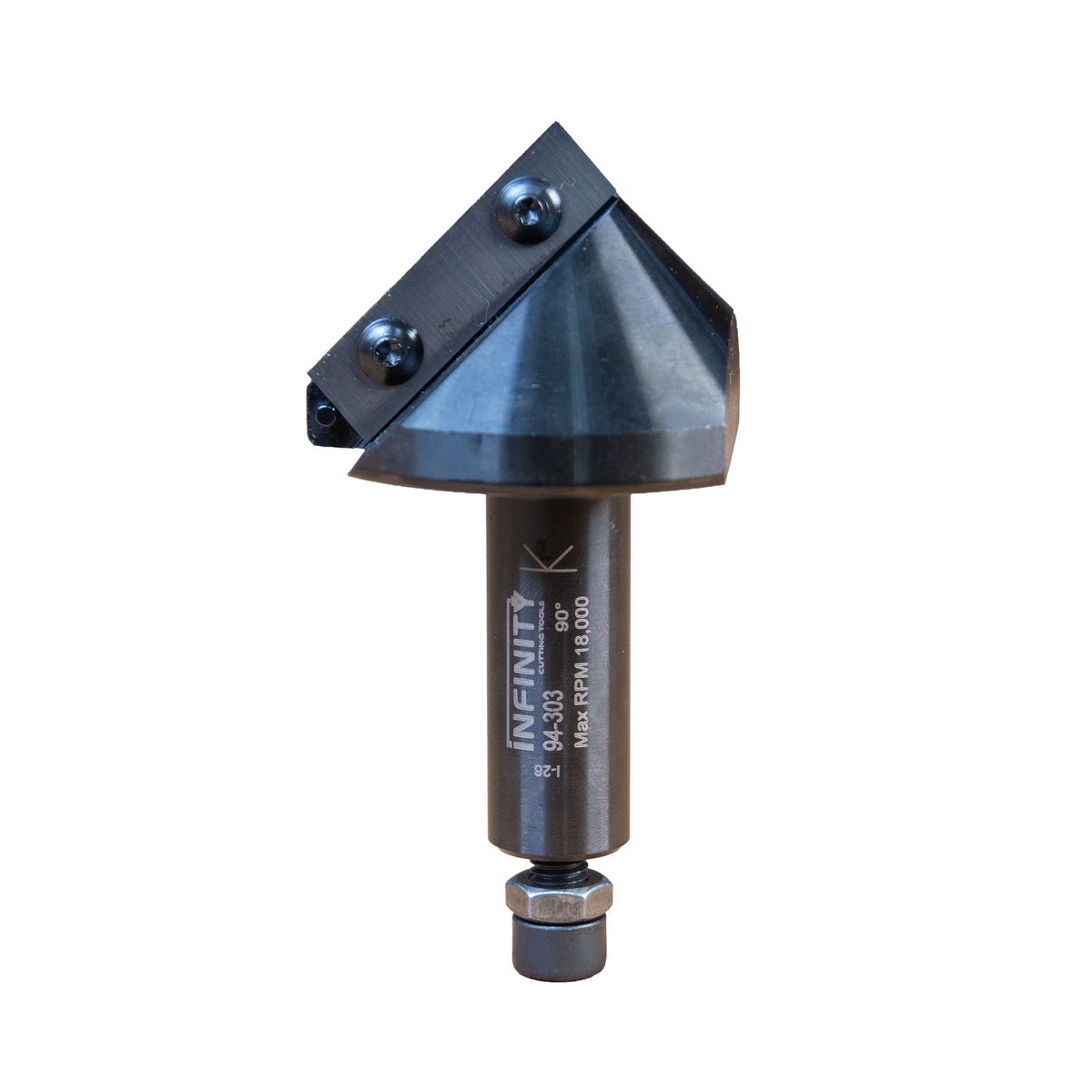 Insert Pro V-Groove 90 Deg 2-5/8" D x 1-9/32" CH x 3/4" SHK
