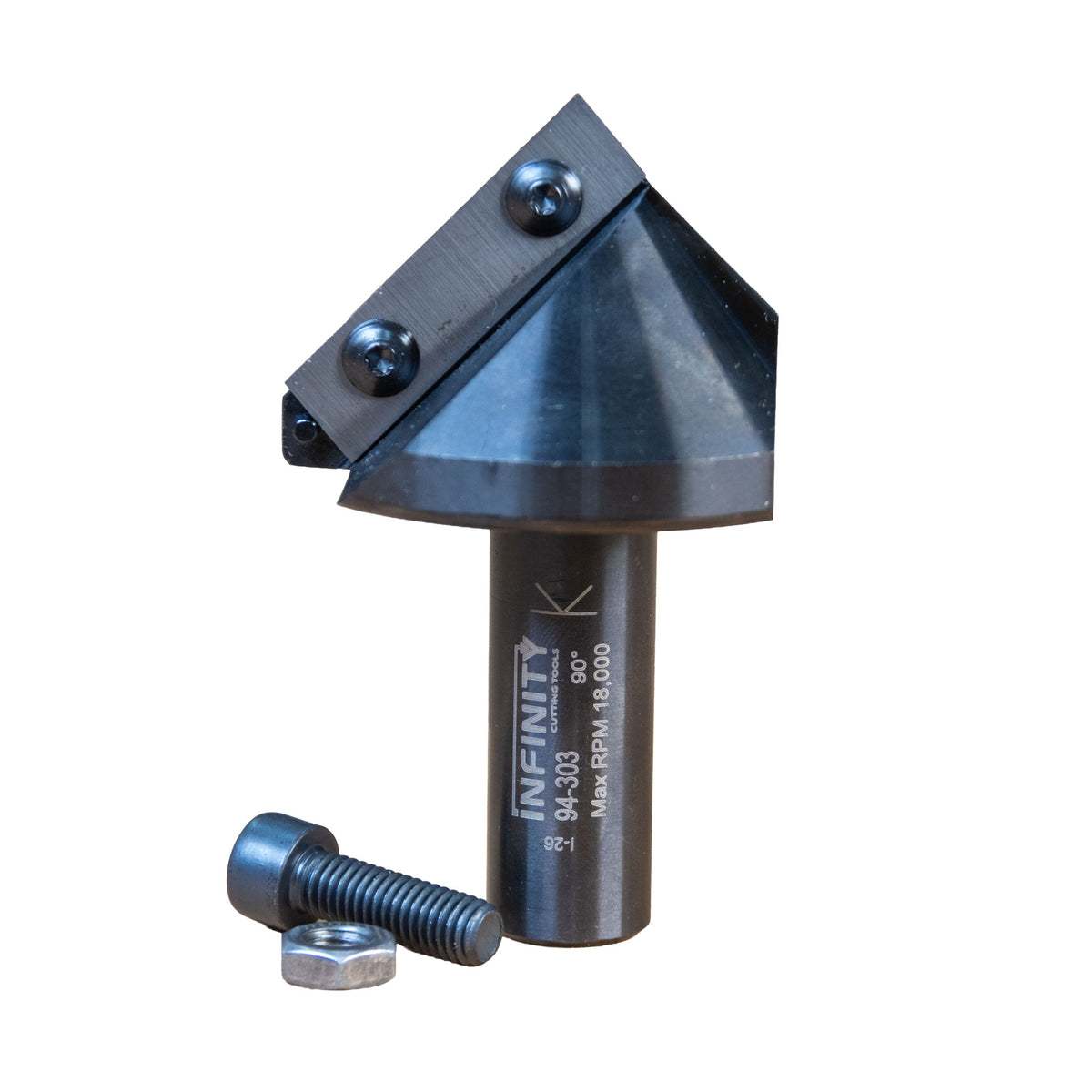 Insert Pro V-Groove 90 Deg 2-5/8" D x 1-9/32" CH x 3/4" SHK
