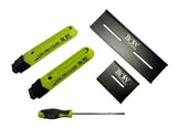 Bow Products Low-Pro Clamps and metal fences set with screwdriver for woodworking