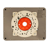 bottom view of JessEm Router Table insert plate.