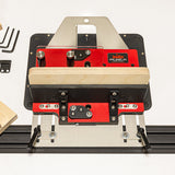 Woodworking router table with JessEm branding on a white background