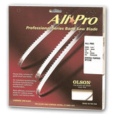 All Pro professional series band saw blade packaging for woodworking and cutting applications