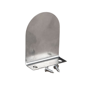 Silver metal table saw splitter with mounting screws shown on a white background.
