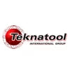 Teknatool logo with red circular saw blade and bold lettering on white background