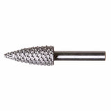 Tungsten carbide cone rotary burr for woodworking and metal shaping