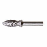 Carbide burr rotary file bit for woodworking, metal shaping and precision carving