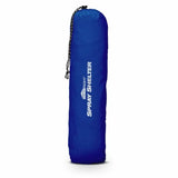 Blue spray shelter storage bag with drawstring for woodworking and paint protection