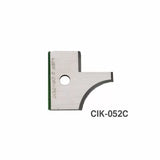 Curved steel woodworking cutter head knife blade with CIK-052C part number