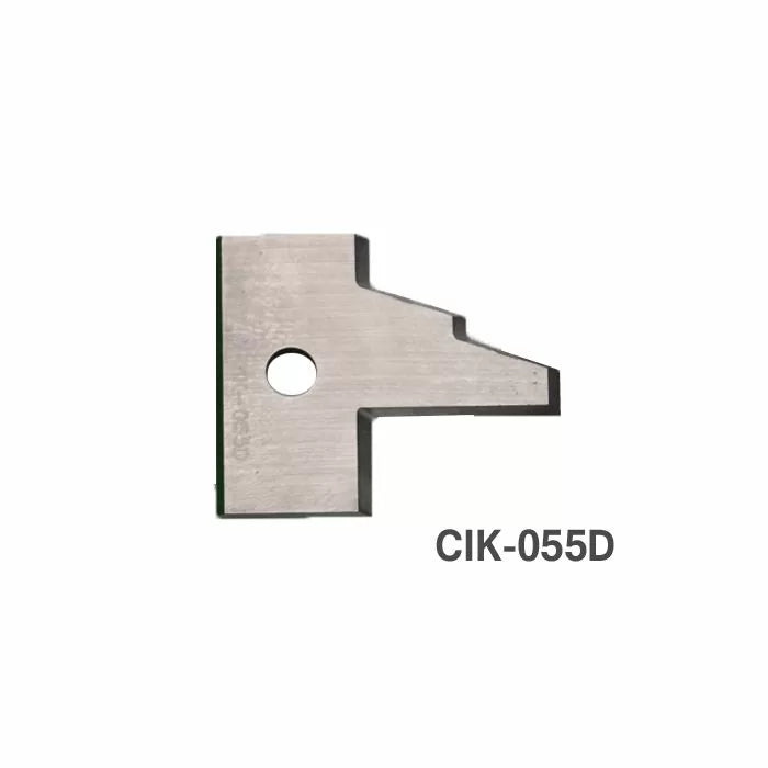 Carbide insert knife CIK-055D for woodworking jointer or planer, shaped metal blade
