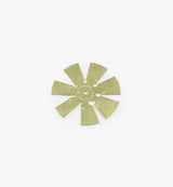 Brass feeler gauge for precise woodworking tool calibration on white background