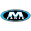 M POWER logo oval badge with bold letter M, woodworking tool brand emblem