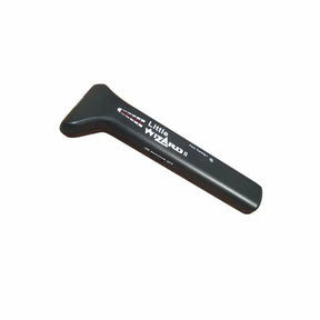 Little Wizard II handheld metal detector for woodworking, black ergonomic tool on white background