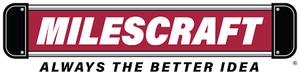 Milescraft logo with bold text and the slogan 'Always the Better Idea' on a red background