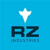 RZ Industries logo with stylized white star on a blue background