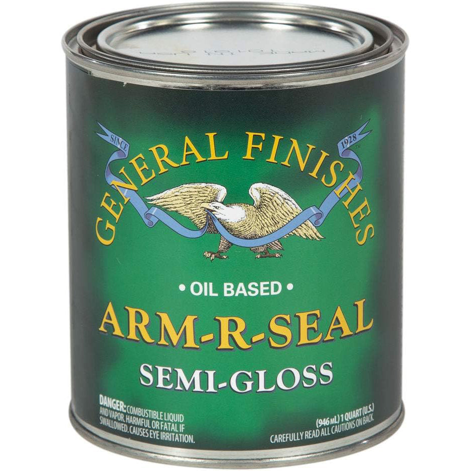 General Finishes Arm-R-Seal oil-based semi-gloss wood finish quart can