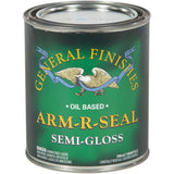 General Finishes Arm-R-Seal oil-based semi-gloss wood finish quart can