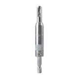 Self-centering drill bit for woodworking and joinery, isolated on white background