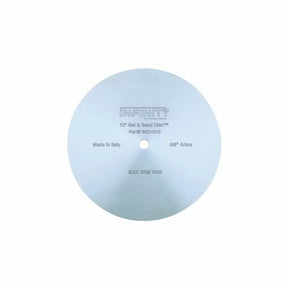 12-inch set and sand disc with 5/8-inch arbor for woodworking, labeled 'Infinity', on white background