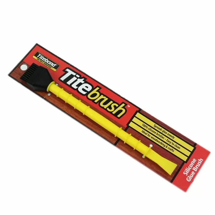 Silicone glue brush in yellow and black packaging for woodworking and crafts