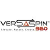 VersaSpin 360 logo with text Elevate. Rotate. Create. for woodworking tools